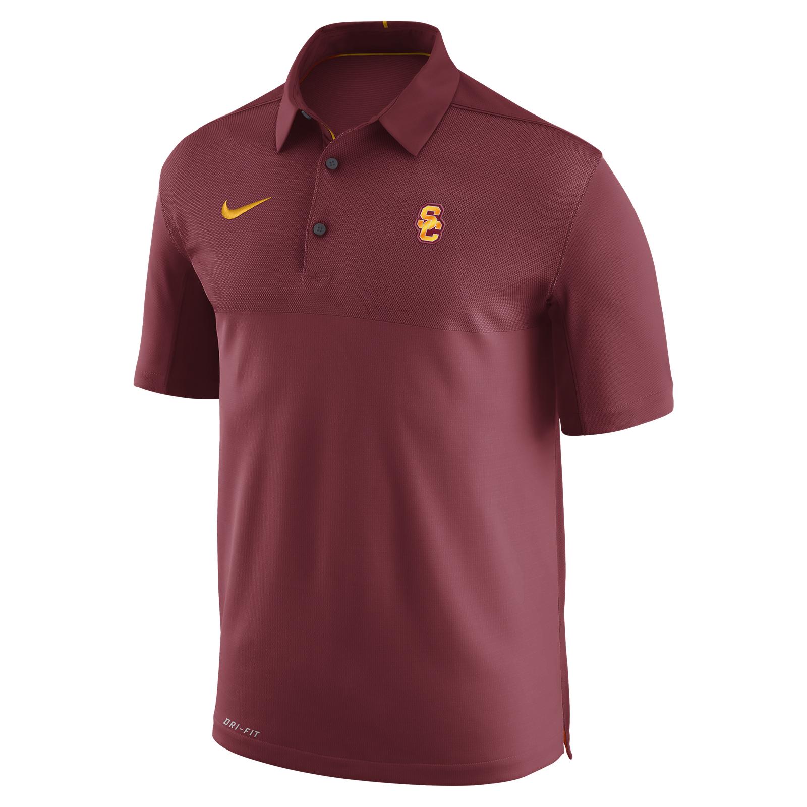 USC Trojans Men s Nike SC Interlock Dry Elite Polo USC Bookstores